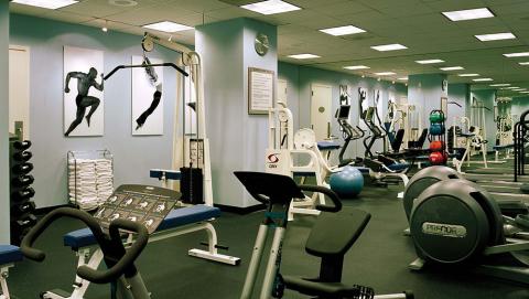 Workout room in hotel